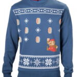 Best gaming Christmas Jumpers – Super Mario Blue