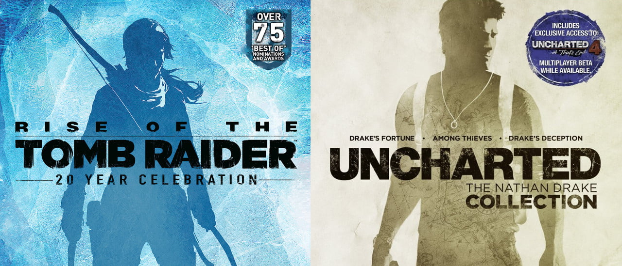 Tomb Raider 20 Year Celebration box art Uncharted Collection