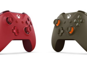 Xbox One Wireless Controller - Red and Green/Orange.