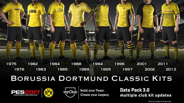 PES 2017 - Borussia Dortmund Kits
