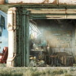 Fallout 4 art print garage