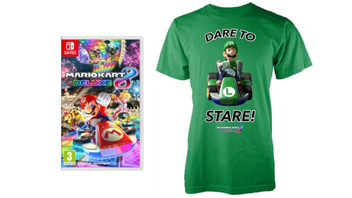Mario Kart 8 Deluxe - Luigi Stare T-Shirt
