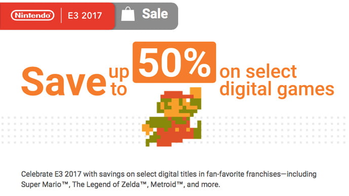 Nintendo E3 eShop sale