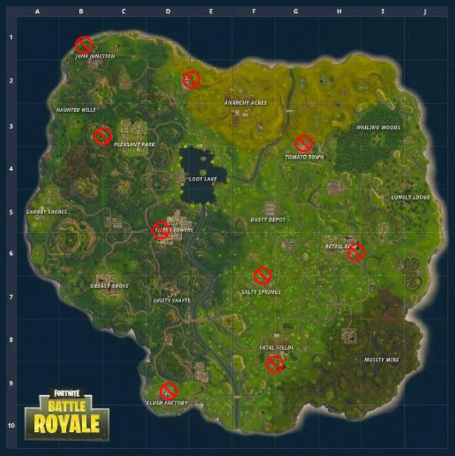 Fortnite forbidden dance locations