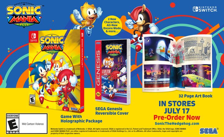 Sonic Mania Plus retail edition