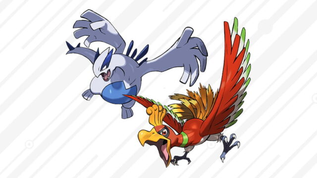 Legendary Pokémon Ho-Oh and Lugia