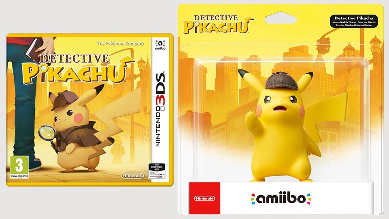 Detective Pikachu Nintendo 3DS and Amiibo