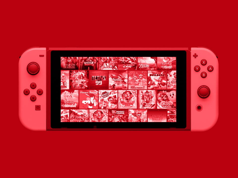 Nintendo Switch console and games