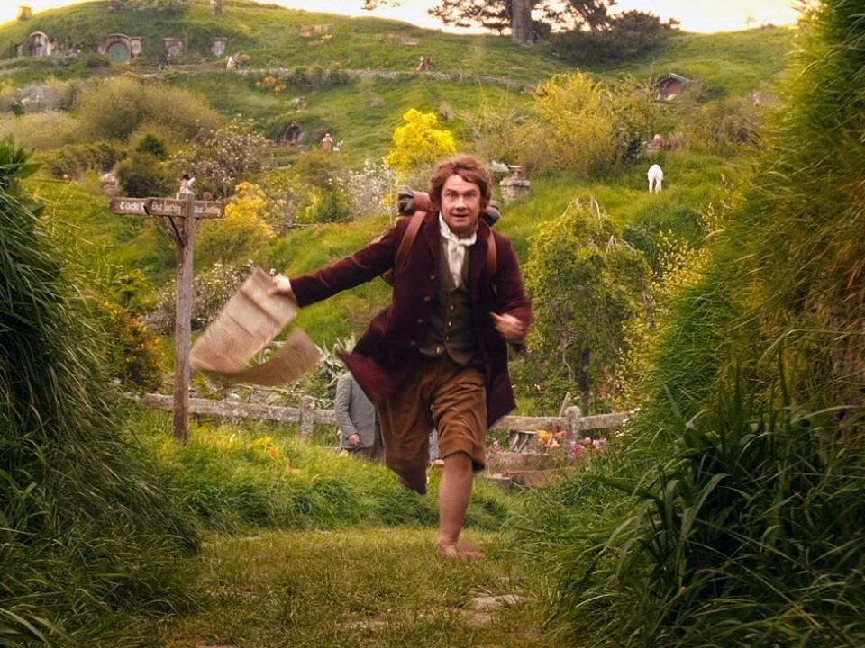 Bilbo Baggins going on an adventure
