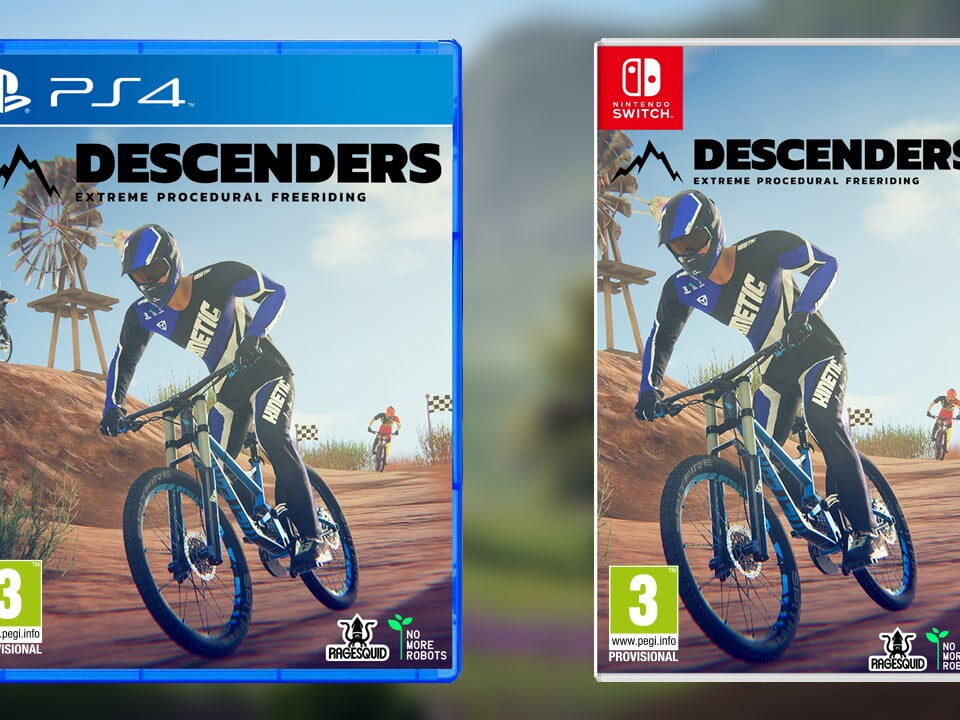 Descenders physical release PS4 Nintendo Switch packshot