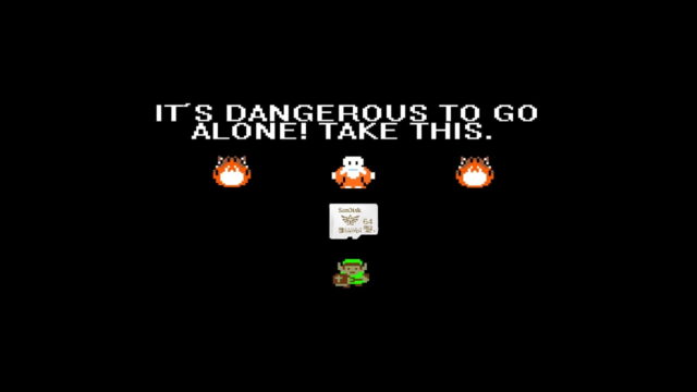 dangerous to go alone nintendo switch accessories sandisk