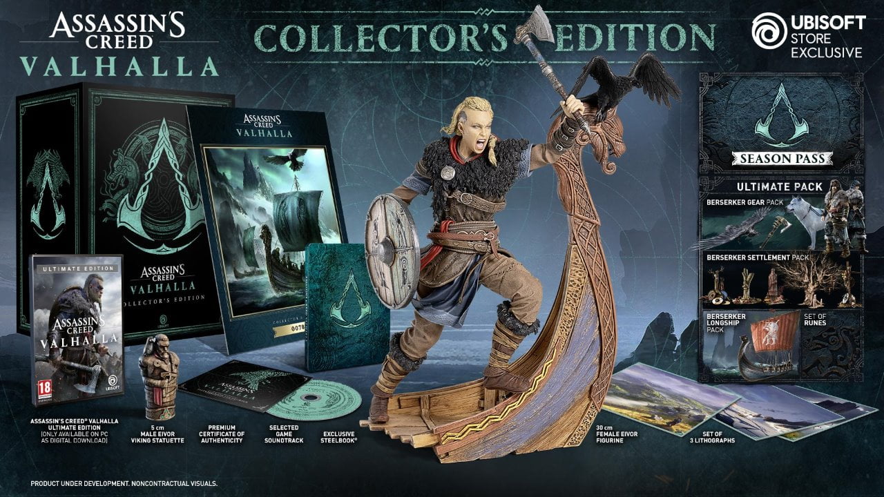 Assassin's Creed Valhalla collectors edition female protagonist