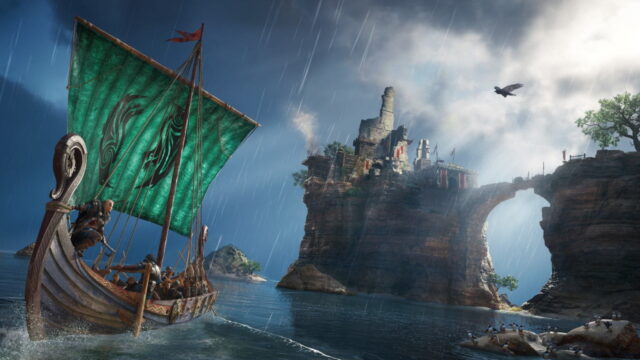 Assassin's Creed Valhalla screenshot female protagonist boat