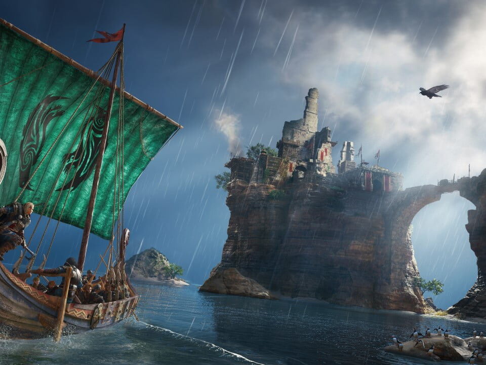 Assassin's Creed Valhalla screenshot female protagonist boat