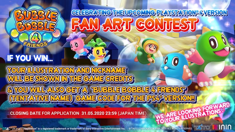 Bubble Bobble 4 Friends Fan Art Contest