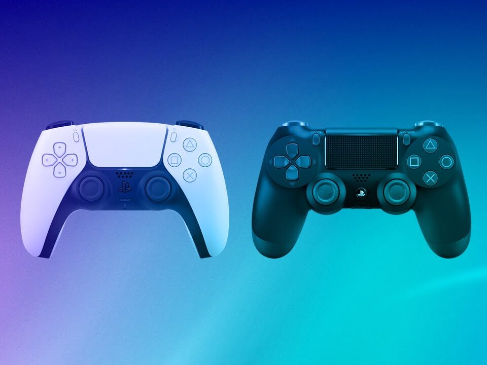 PlayStation 5 - DualShock 4 and DualSense