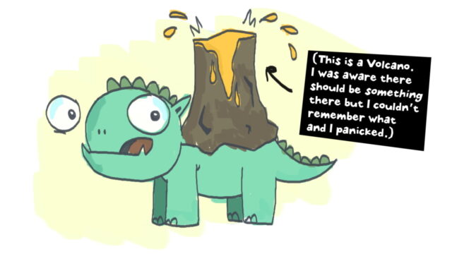 Drawing of a bulbasaur from memory by Dan Marshall