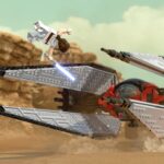 Lego Star Wars: The Skywalker Saga - Rey and a TIE Fighter