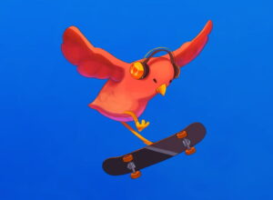 SkateBIRD keyart - Xbox Game Pass