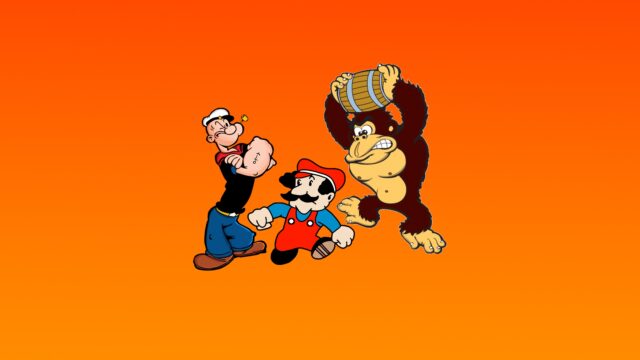 Donkey Kong and Popeye