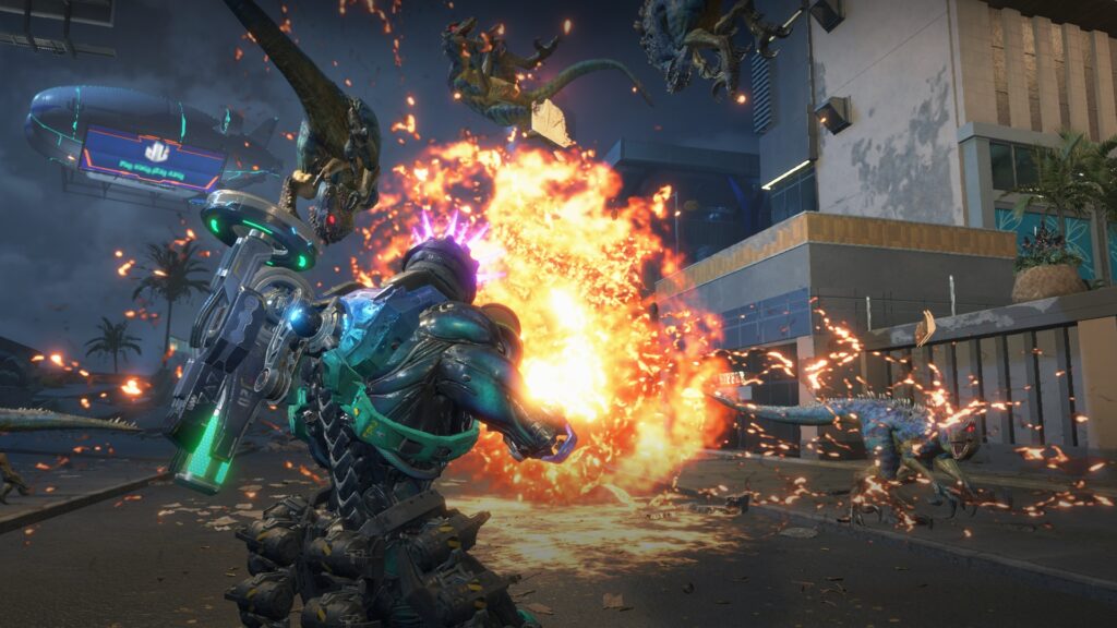 Exoprimal review-in-progress: somehow makes team dino-slaying a snoozefest