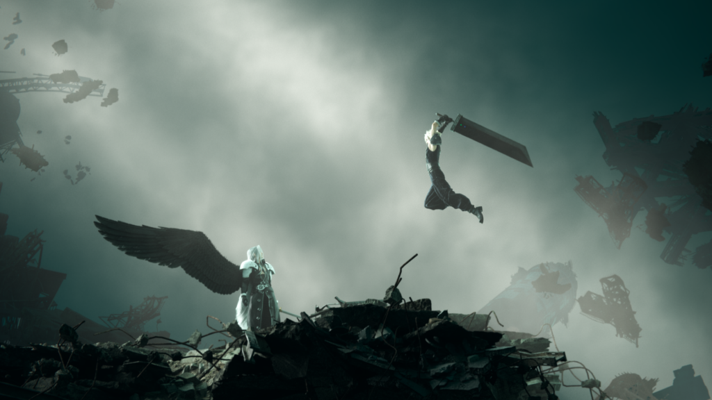 Final Fantasy VII Rebirth Cloud attacks Sephiroth