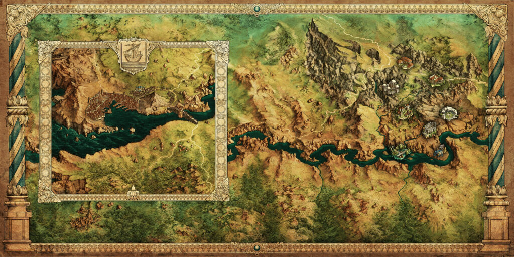 The Baldurr's Gate 3 cloth map