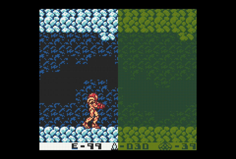 Metroid II - Game Boy Color comparison