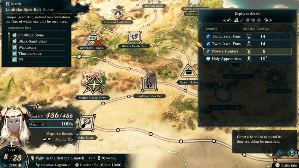 Fire Emblem: Fortune's Weave - Map